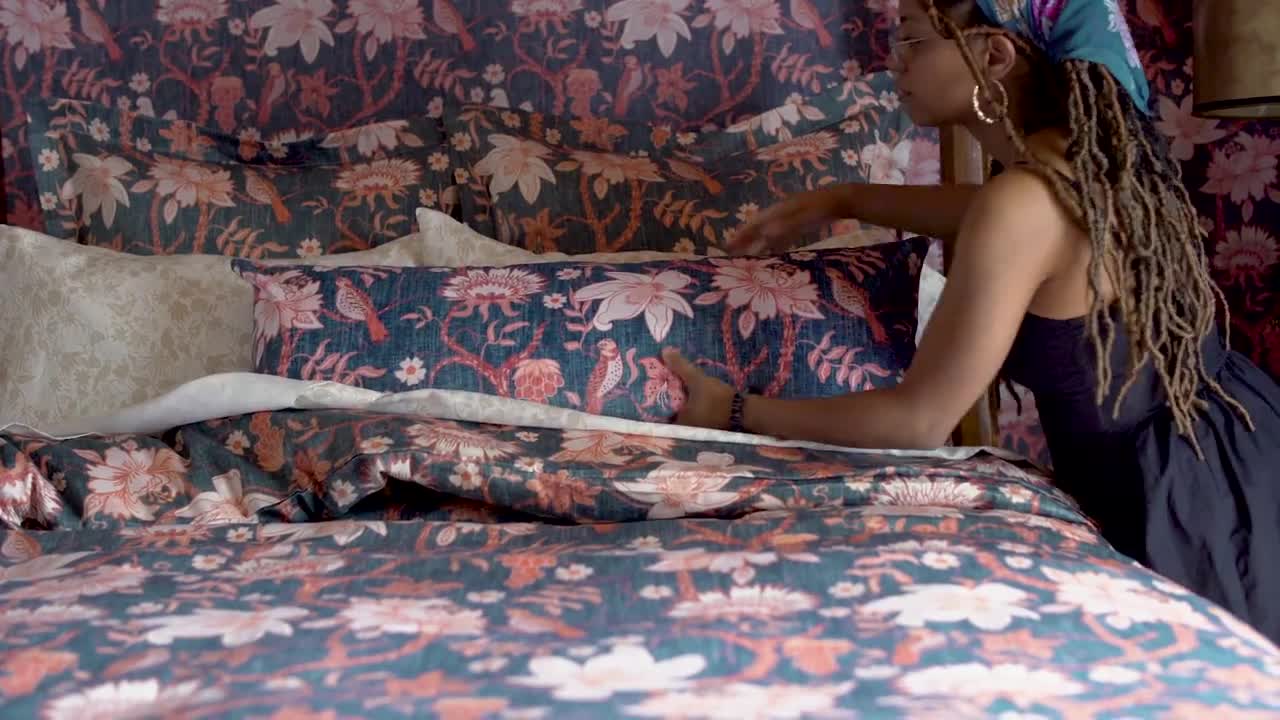 ボヘミアンストライプランバーピロー - テラコッタファームハウス 2021